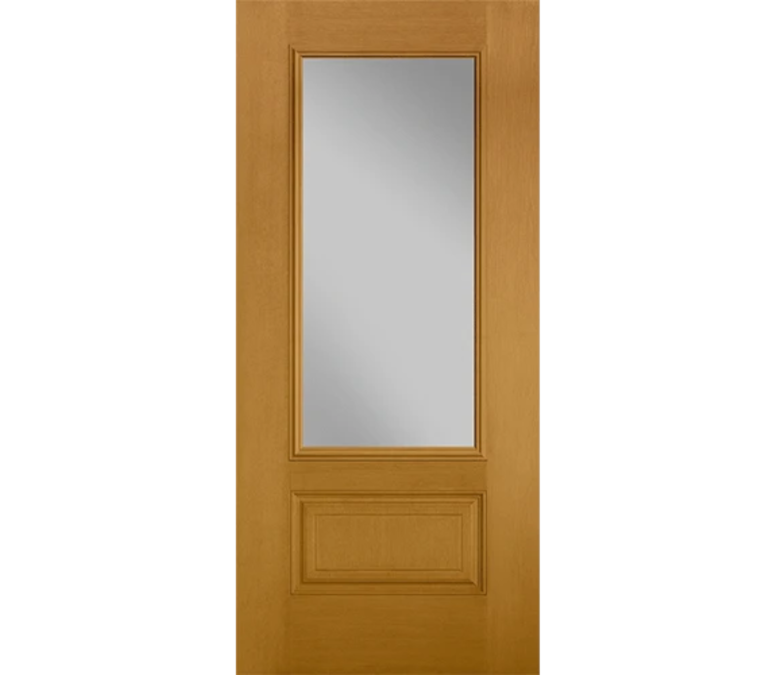 Columbia Three Quaters light Fiberglass Entry Door